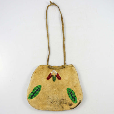 1940s Beaded Buckskin Pouch by Vintage Collection - Garland's