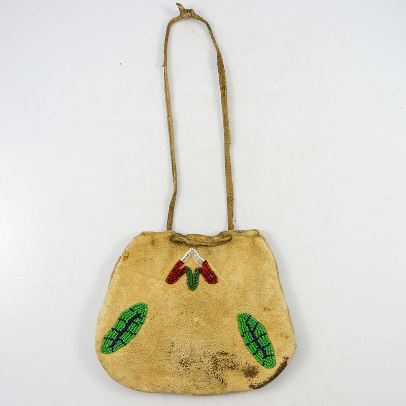 1940s Beaded Buckskin Pouch by Vintage Collection - Garland&