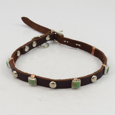Royston Turquoise Dog Collar by Clarissa and Vernon Hale - Garland's