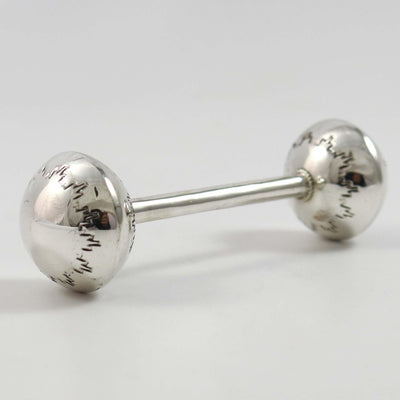 Silver Baby Rattle by Monica Smith - Garland's