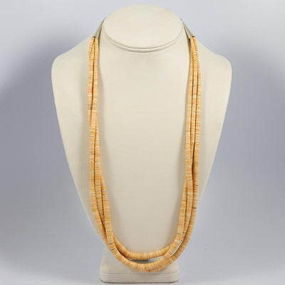 Melon Shell Bead Necklace by Lester Abeyta - Garland's