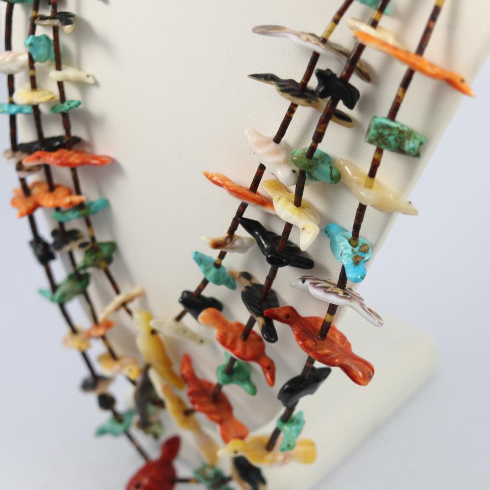 1930-40s Fetish Necklace and Earring Set by Leekya Deyuse - Garland's