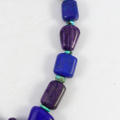 Lapis and Sugilite Necklace by Bruce Eckhardt - Garland's