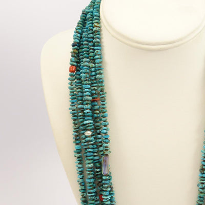 Turquoise Bead Necklace by Colina Yazzie - Garland's