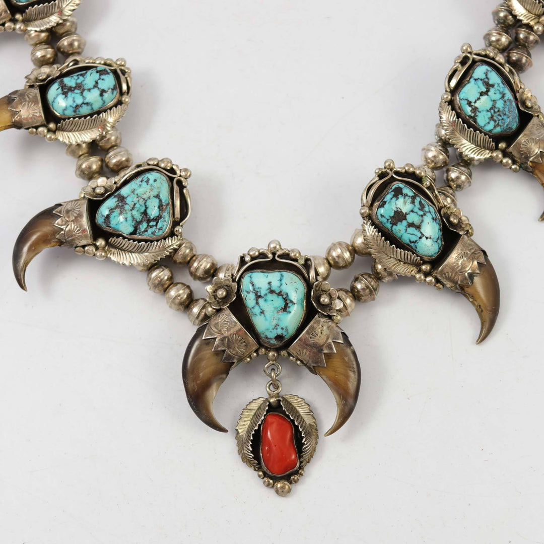 1960s Bear Claw Squash Blossom