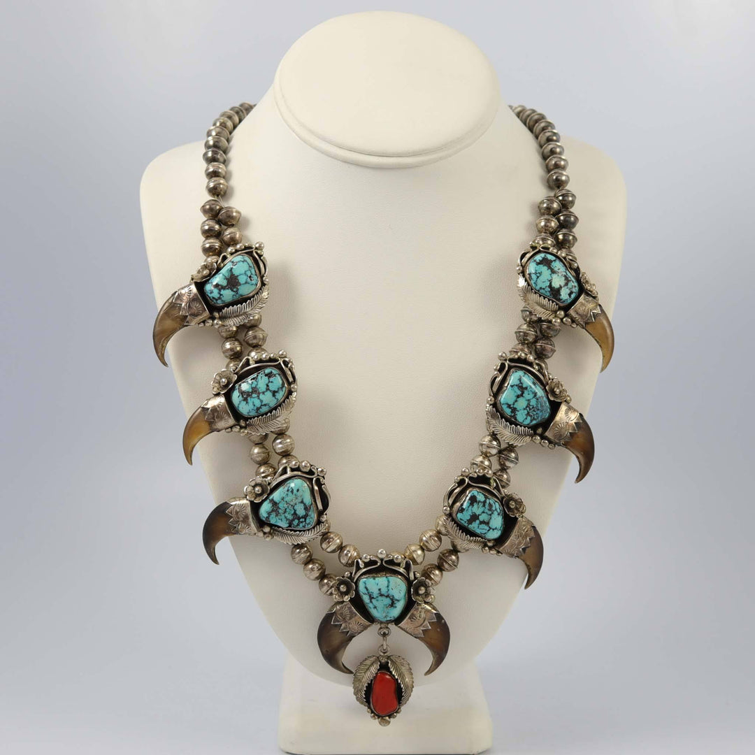 1960s Bear Claw Squash Blossom