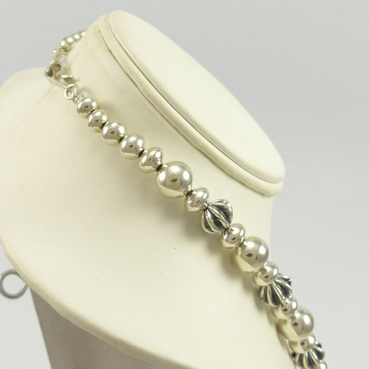 Silver Bead Necklace by Bryan Joe - Garland's
