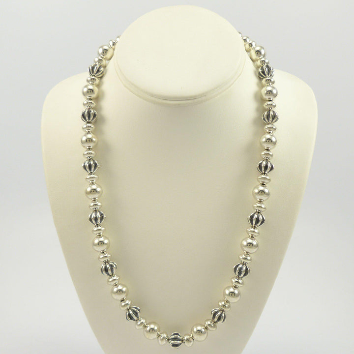 Silver Bead Necklace by Bryan Joe - Garland's