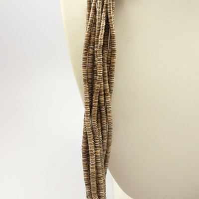 Olive Shell Heishi Necklace by Lester Abeyta - Garland's