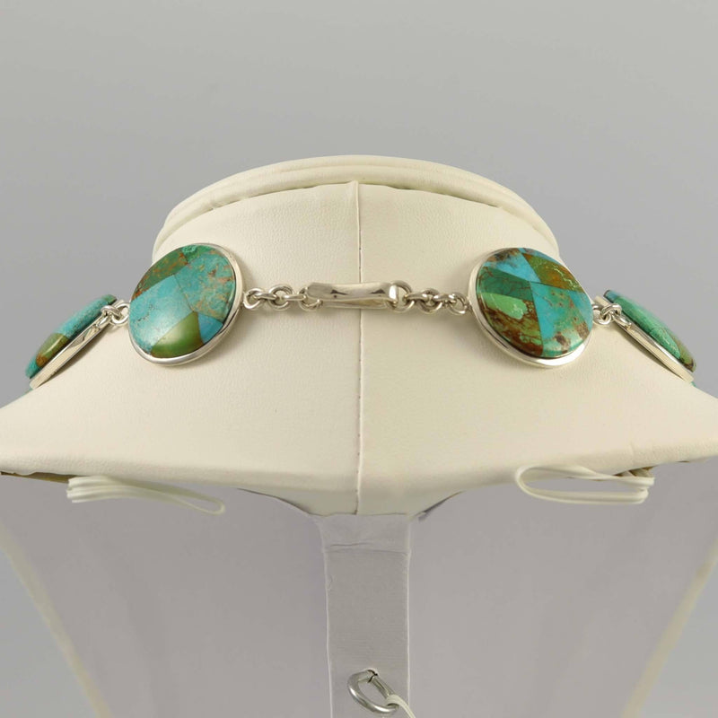 Turquoise Inlay Necklace by Michael and Causandra Dukepoo - Garland&
