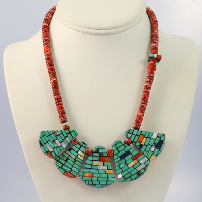 Reversible Inlay Necklace by Charlene Reano - Garland's
