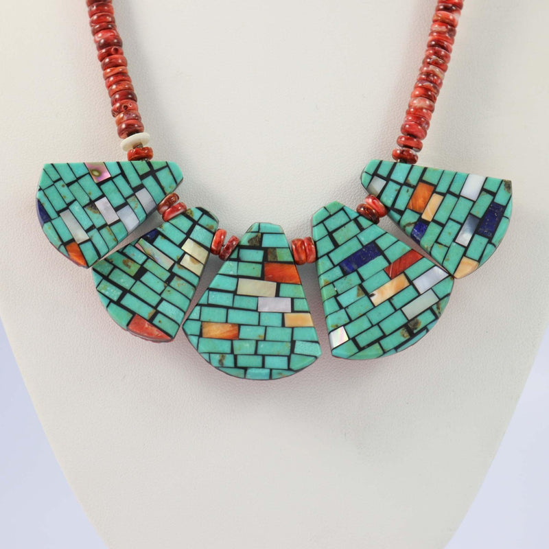 Reversible Inlay Necklace by Charlene Reano - Garland&