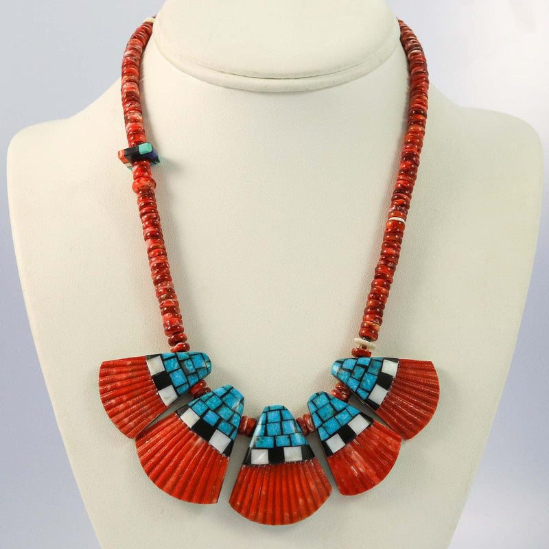 Reversible Inlay Necklace by Charlene Reano - Garland&