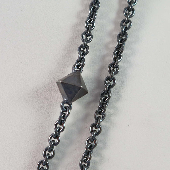 Gold and Silver Pyramid Necklace by Maria Samora - Garland's