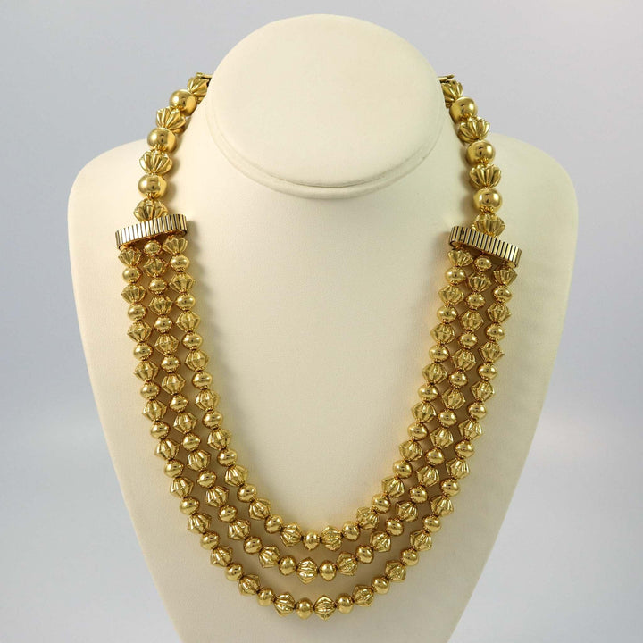18k Gold Navajo Pearl Necklace by Trent Lee-Anderson - Garland's