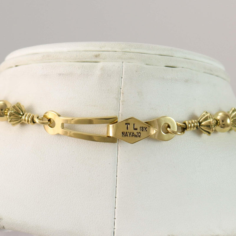 Gold Bead Necklace by Trent Lee-Anderson - Garland&