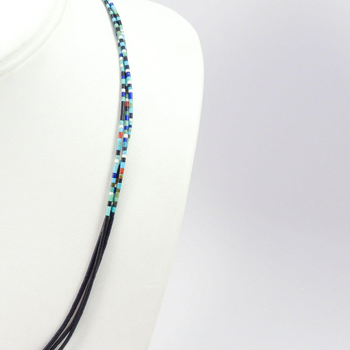 Multi-Stone Heishi Necklace by Joe Jr. and Valerie Calabaza - Garland's