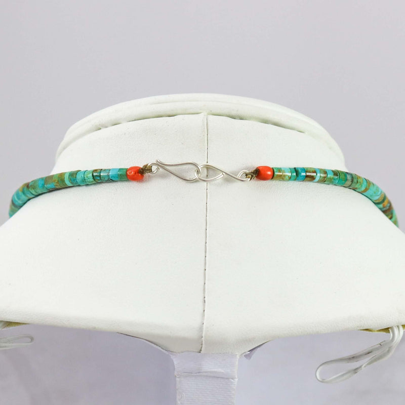 Kingman Turquoise Necklace by Lester Abeyta - Garland&