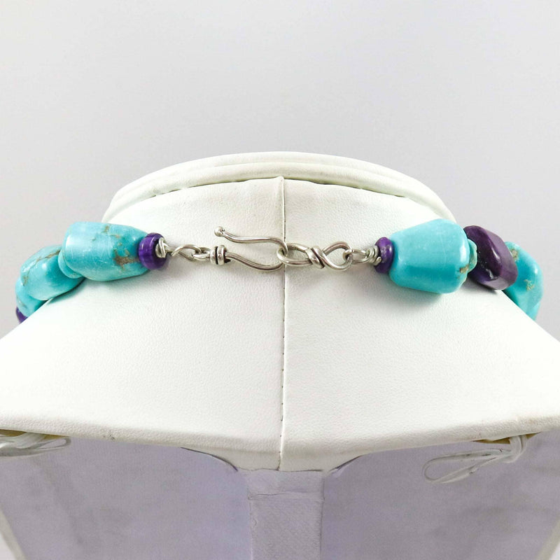 Sugilite and Turquoise Necklace by Bruce Eckhardt - Garland&