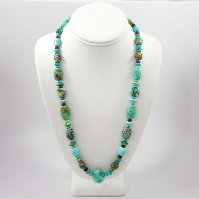 Multi-Stone Bead Necklace by Bob Hall - Garland's