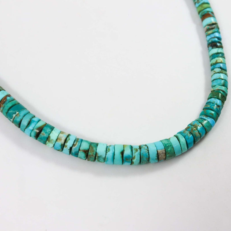 Apache Blue Turquoise Necklace by Ray Lovato - Garland&