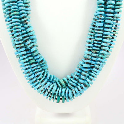 Kingman Turquoise Necklace by Kenneth Aguilar - Garland's