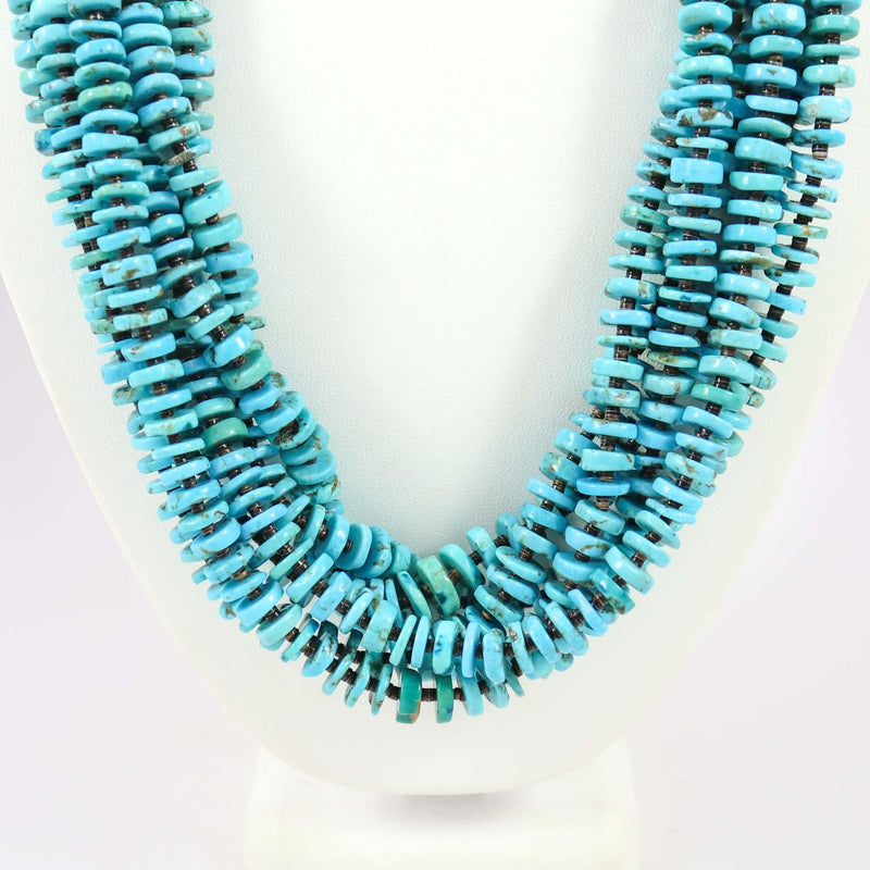 Kingman Turquoise Necklace by Kenneth Aguilar - Garland&