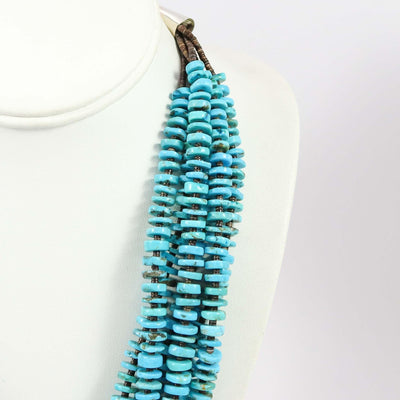 Kingman Turquoise Necklace by Kenneth Aguilar - Garland's