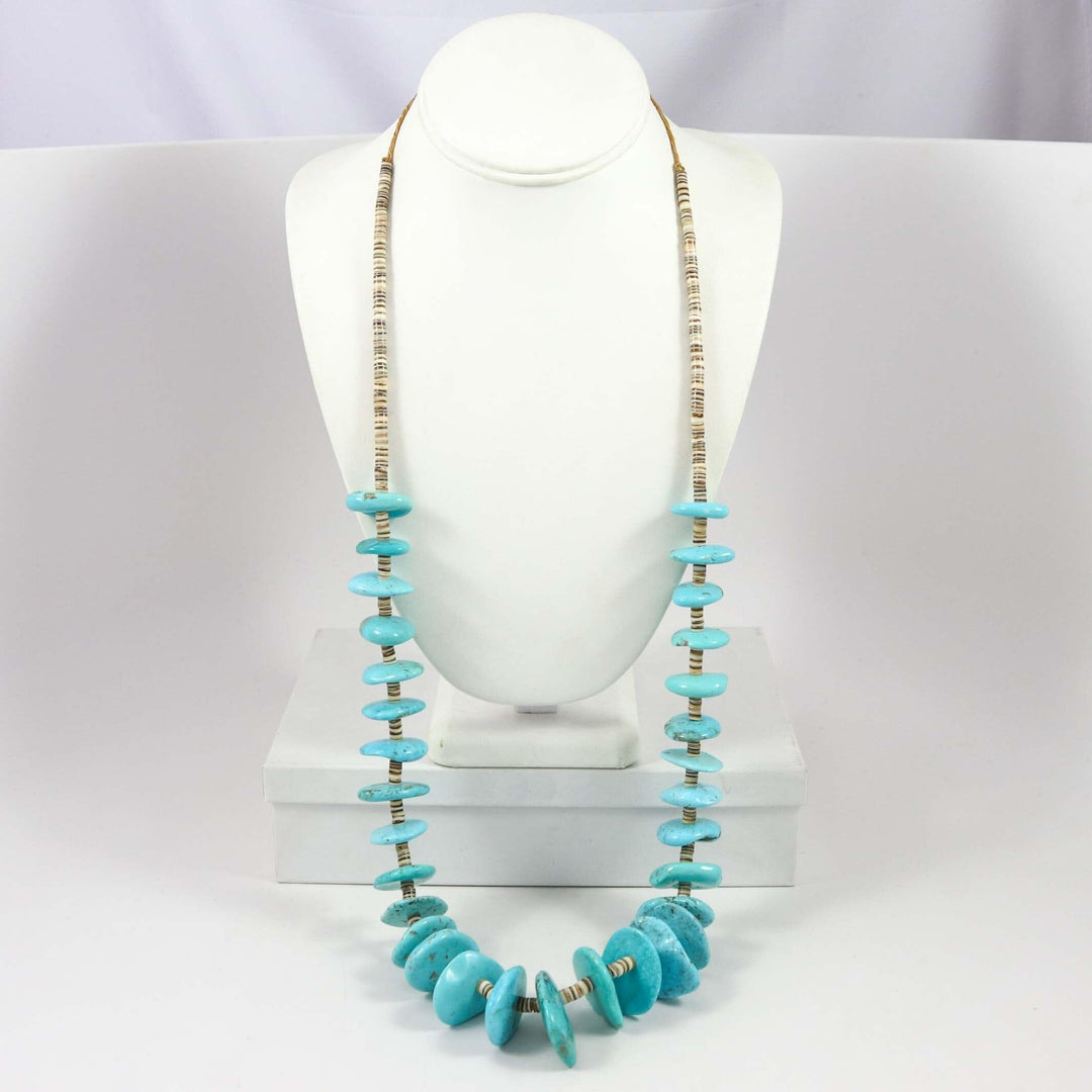 Kingman Turquoise Necklace by Kenneth Aguilar - Garland's