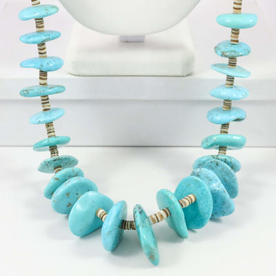 Kingman Turquoise Necklace by Kenneth Aguilar - Garland's