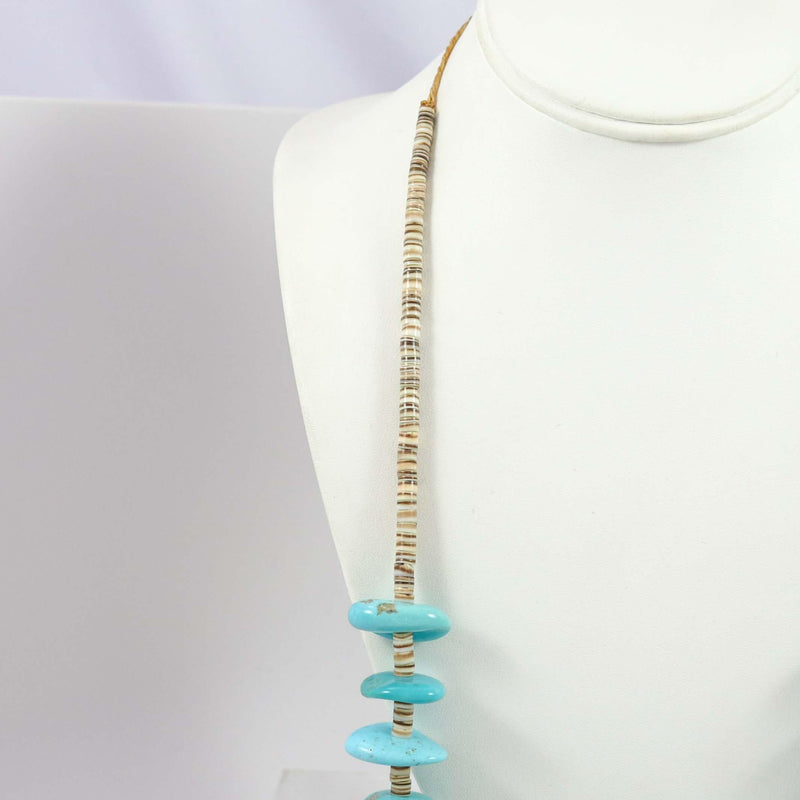 Kingman Turquoise Necklace by Kenneth Aguilar - Garland&