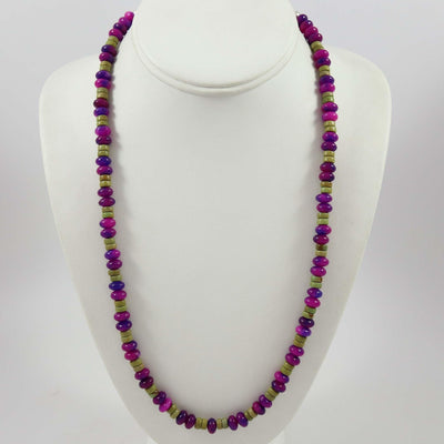 Sugilite and Turquoise Necklace by Tawma Lalo - Garland's