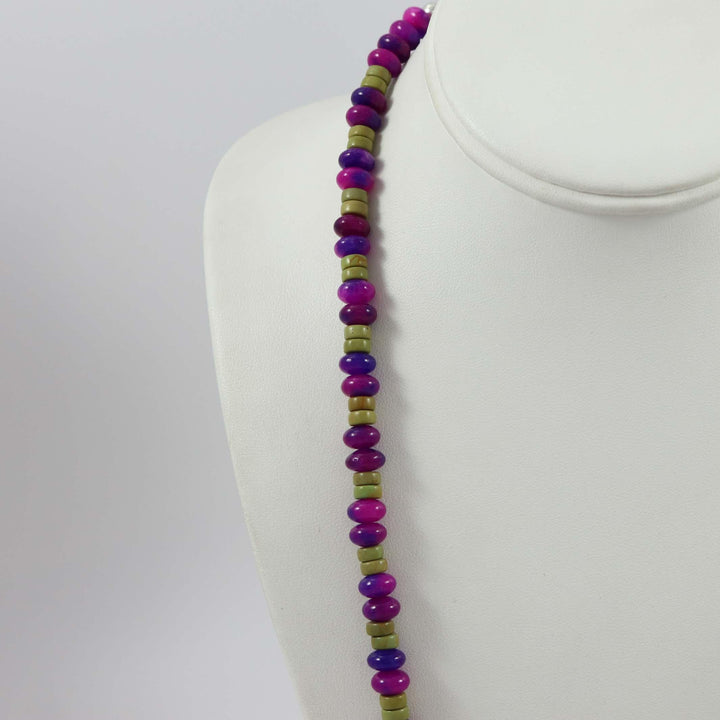 Sugilite and Turquoise Necklace by Tawma Lalo - Garland's