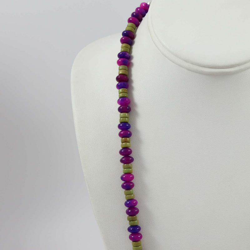 Sugilite and Turquoise Necklace by Tawma Lalo - Garland&