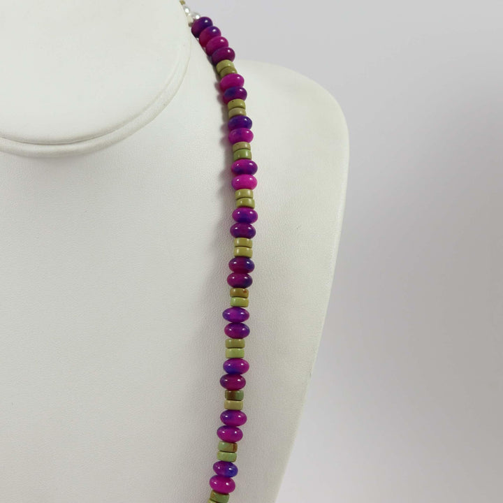 Sugilite and Turquoise Necklace by Tawma Lalo - Garland's