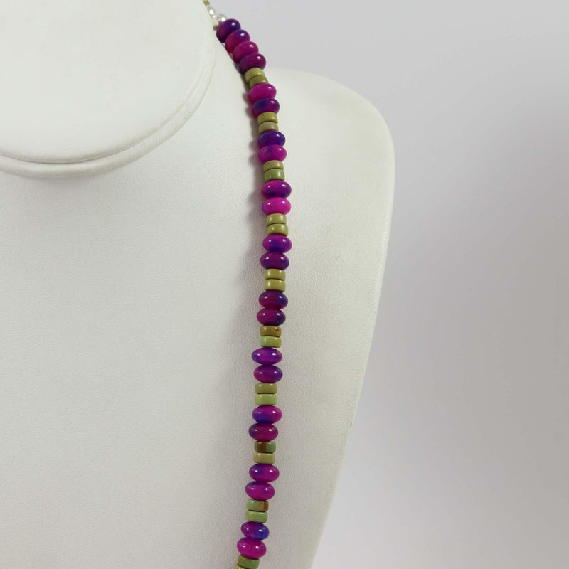 Sugilite and Turquoise Necklace by Tawma Lalo - Garland&