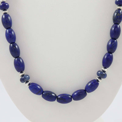 Lapis Bead Necklace by Tawma Lalo - Garland's