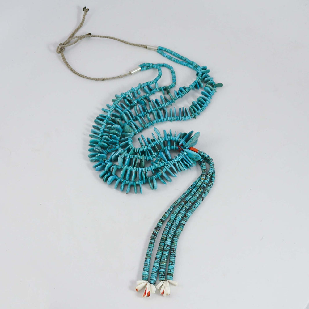 Turquoise Tab Necklace with Jaclas by Nestoria Coriz - Garland's
