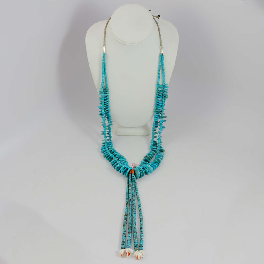 Turquoise Tab Necklace with Jaclas by Nestoria Coriz - Garland's