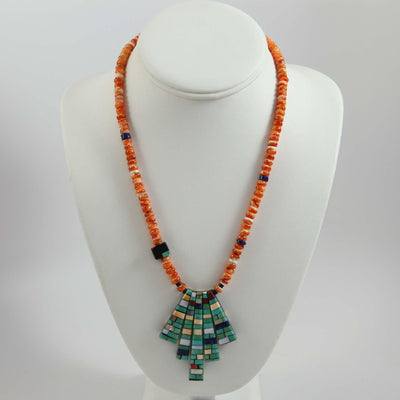 Reversible Inlay Necklace by Charlene Reano - Garland's