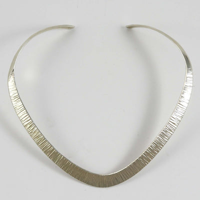 Silver Collar Necklace by Duane Maktima - Garland's