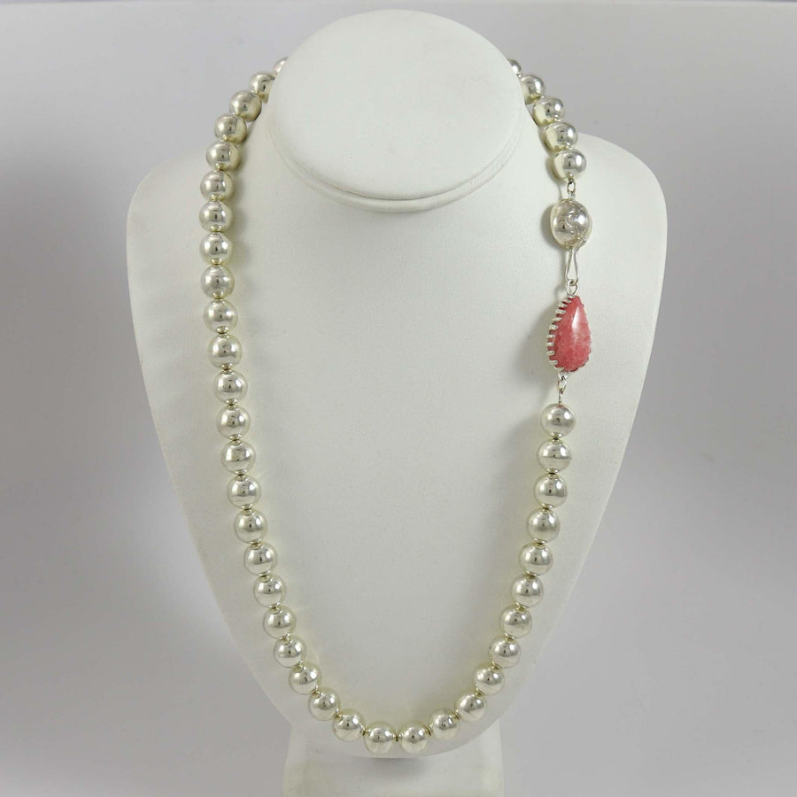 Rhodochrosite Necklace by Debbie Silversmith - Garland's