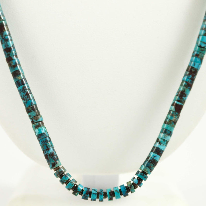 Kingman Turquoise Necklace by Lester Abeyta - Garland&