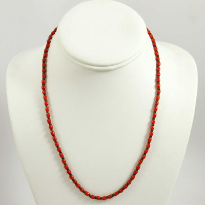 Coral Necklace by Lester Abeyta - Garland's