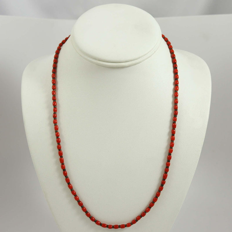Coral Necklace by Lester Abeyta - Garland&