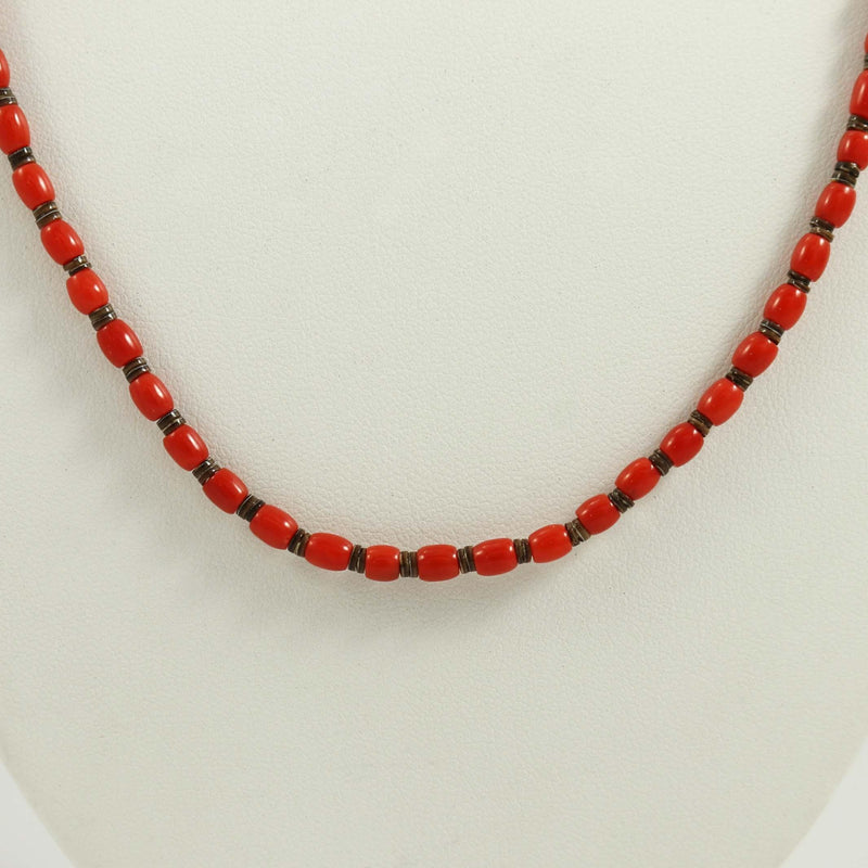 Coral Necklace by Lester Abeyta - Garland&