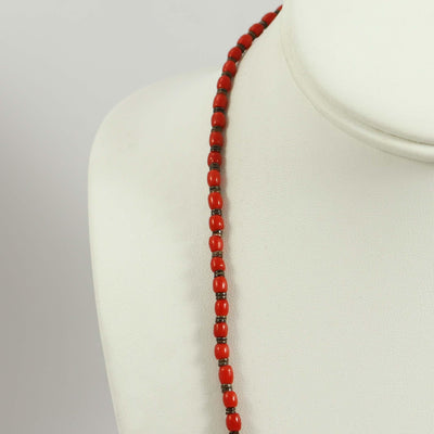 Coral Necklace by Lester Abeyta - Garland's