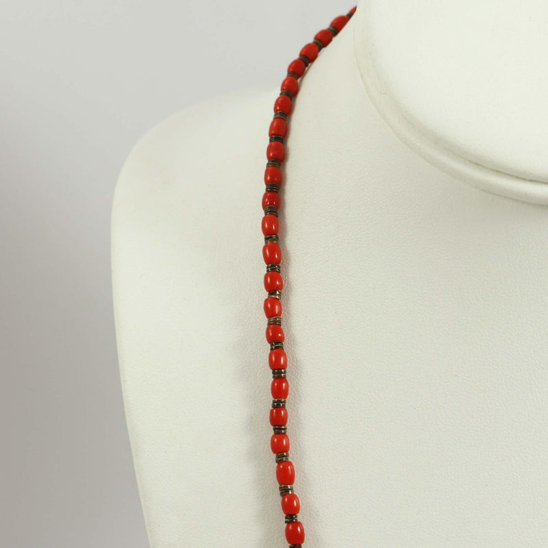 Coral Necklace by Lester Abeyta - Garland&