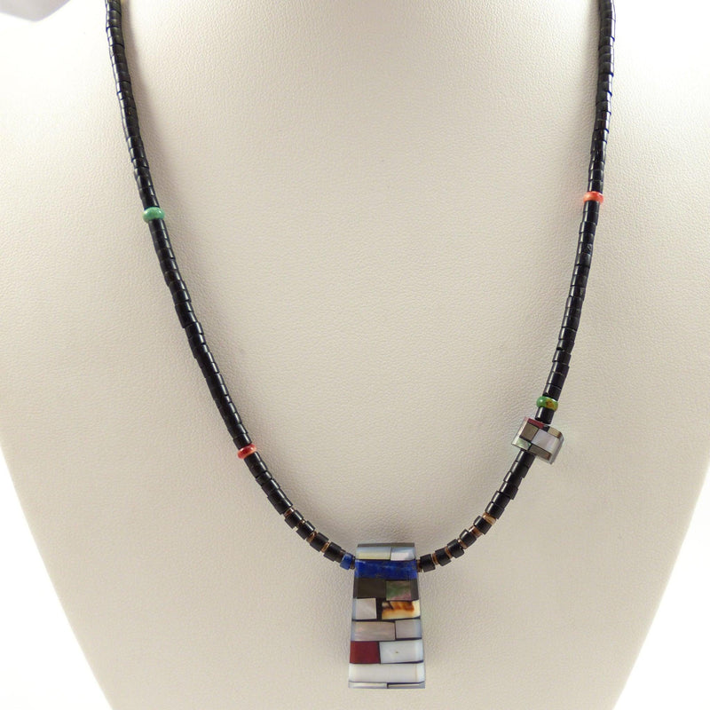 Inlay Reversible Necklace by Janalee Reano - Garland&