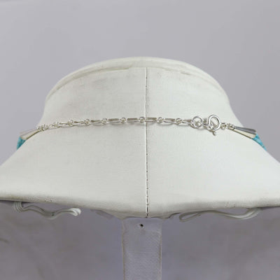 Kingman Turquoise Necklace by Joe Jr. and Valerie Calabaza - Garland's